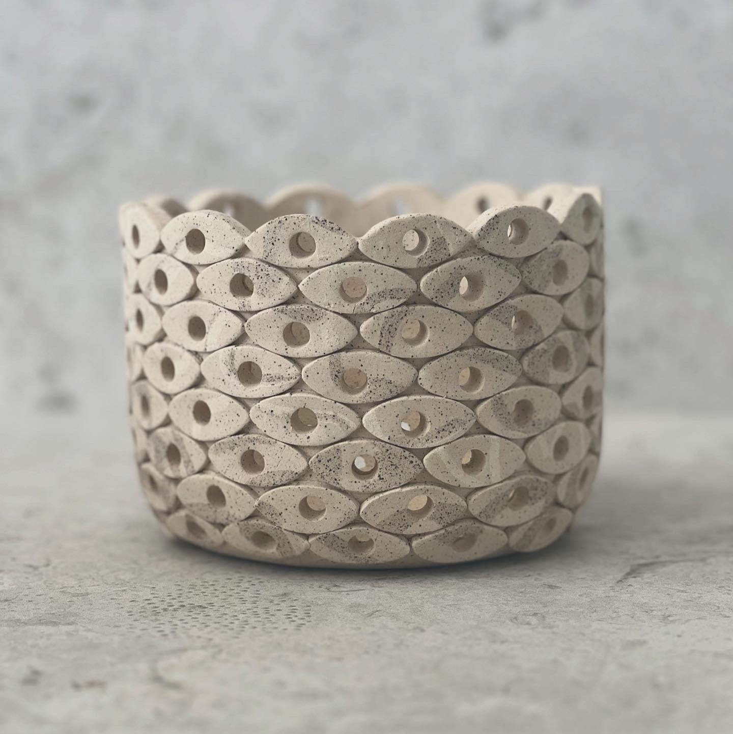 ceramic planter or candle holder