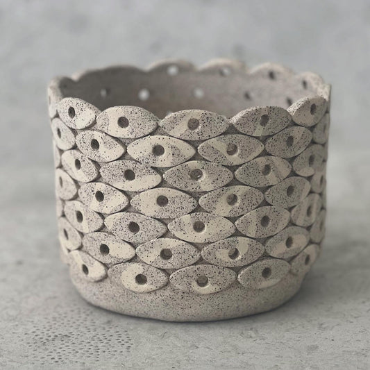 ceramic planter or candle holder