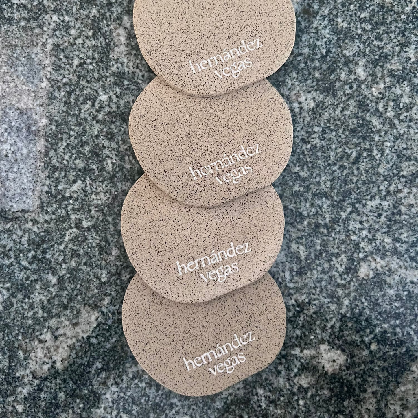 set of personalized coasters