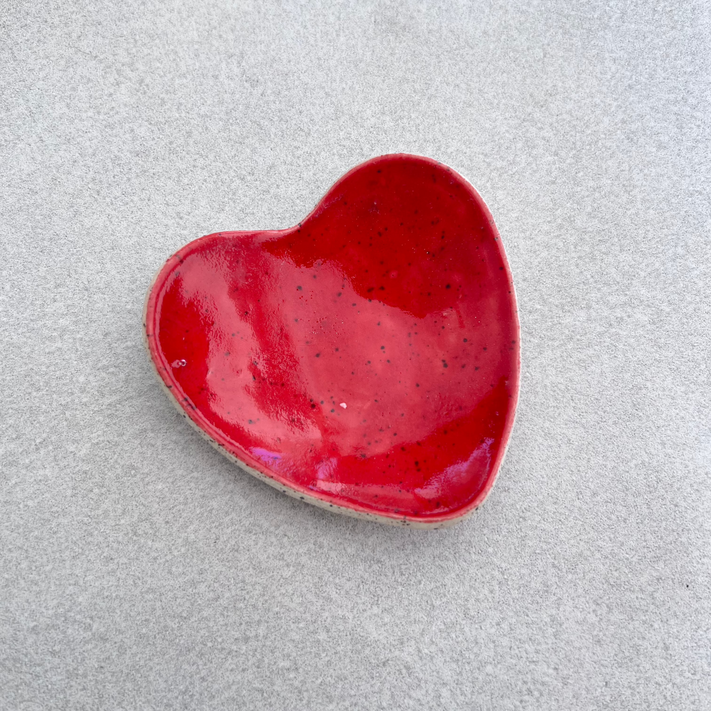 ceramic heart-shaped dish