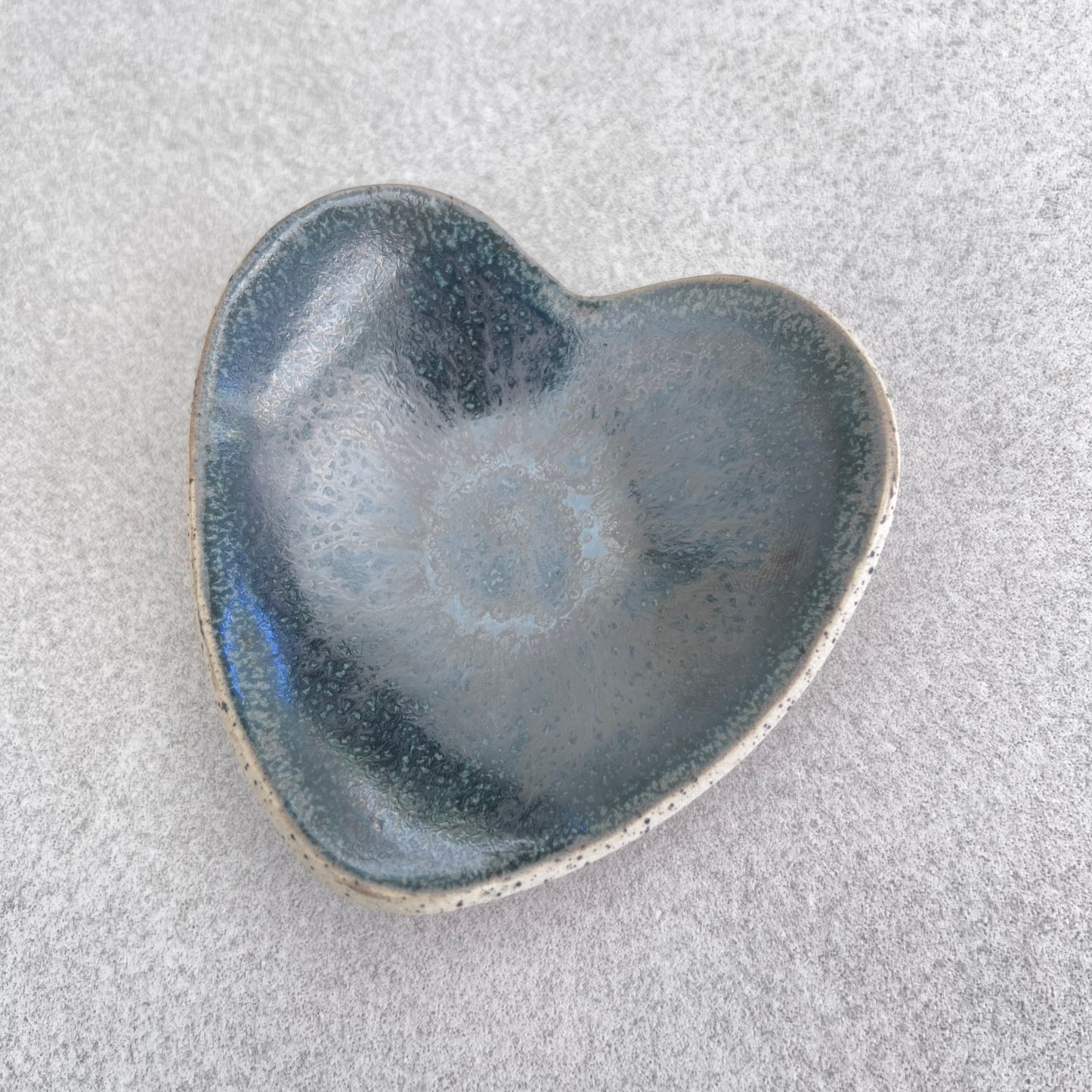 ceramic heart-shaped dish