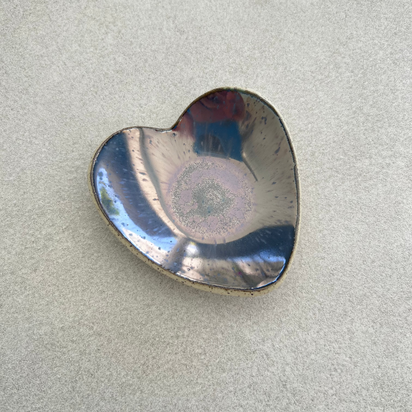 ceramic heart-shaped dish