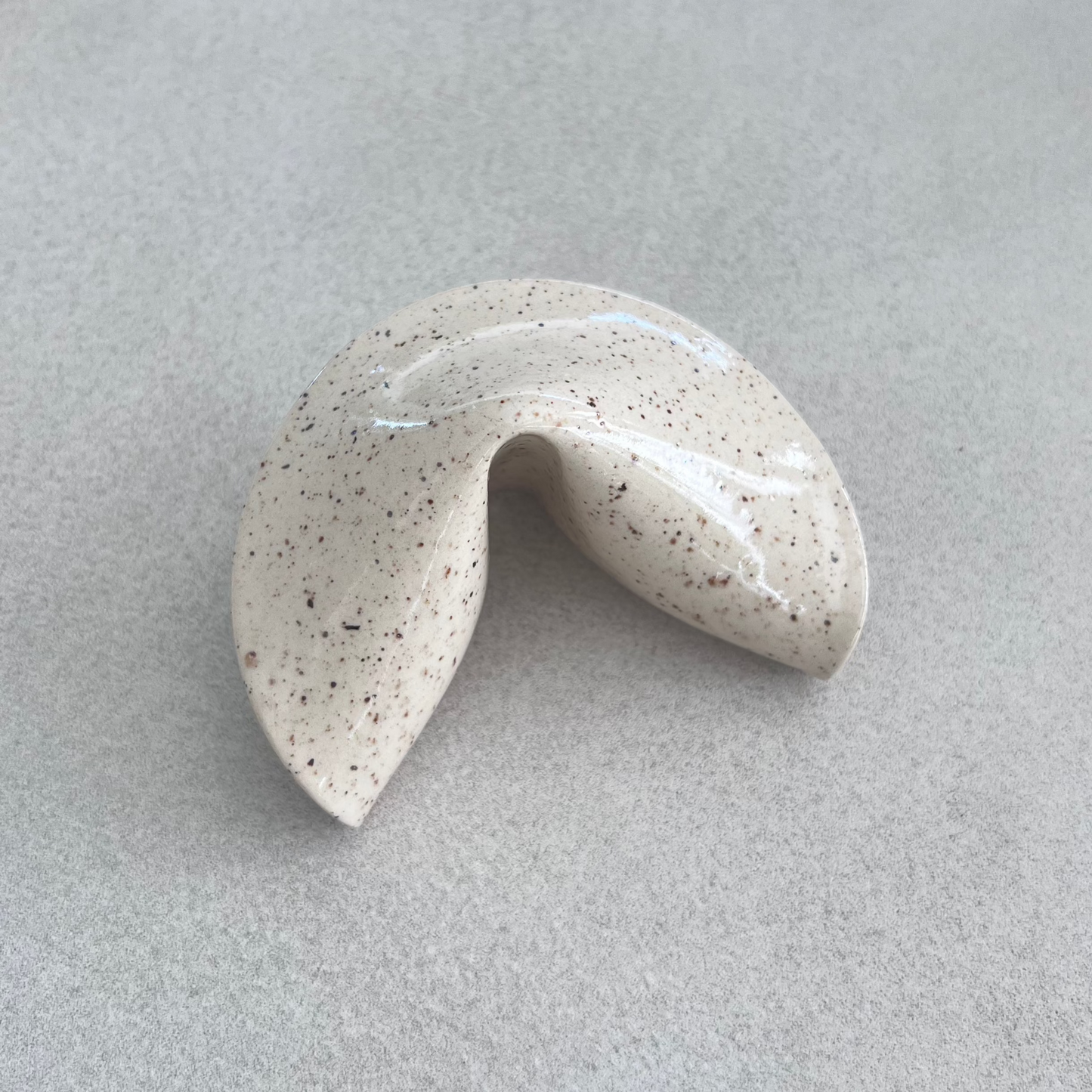 ceramic fortune cookie