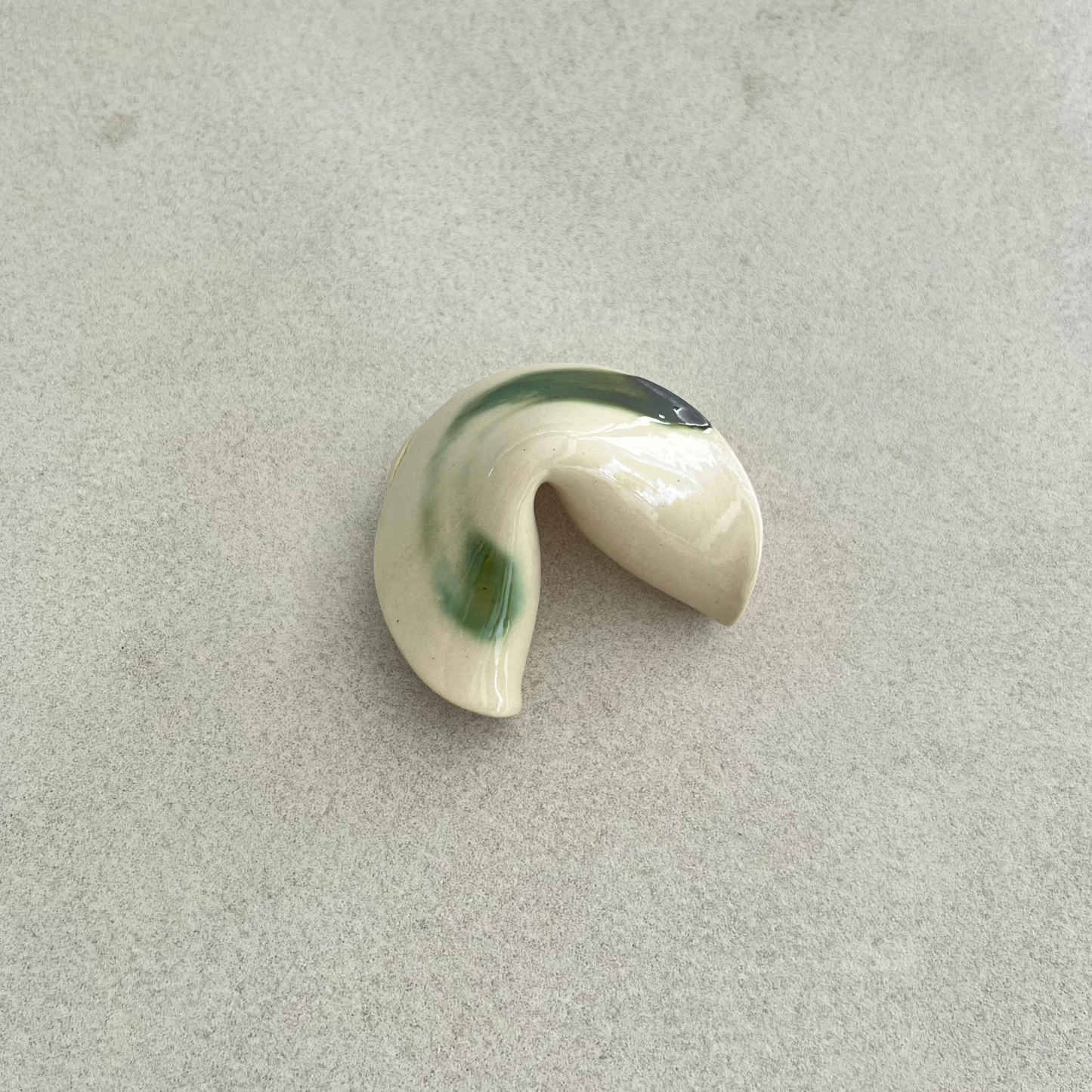 ceramic fortune cookie