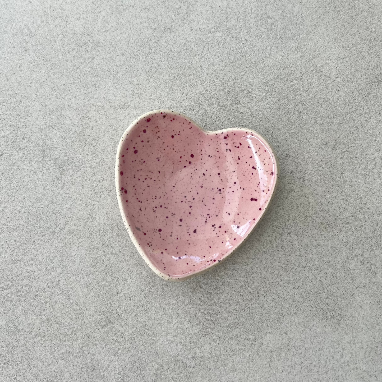 ceramic heart-shaped dish