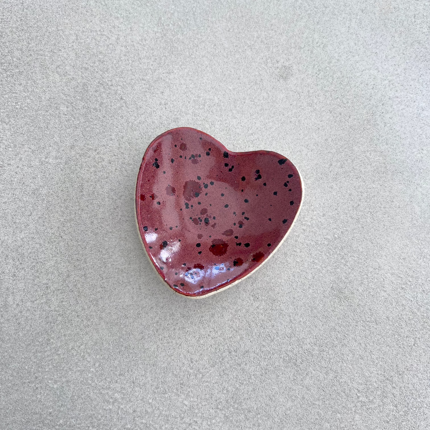 ceramic heart trinket dish