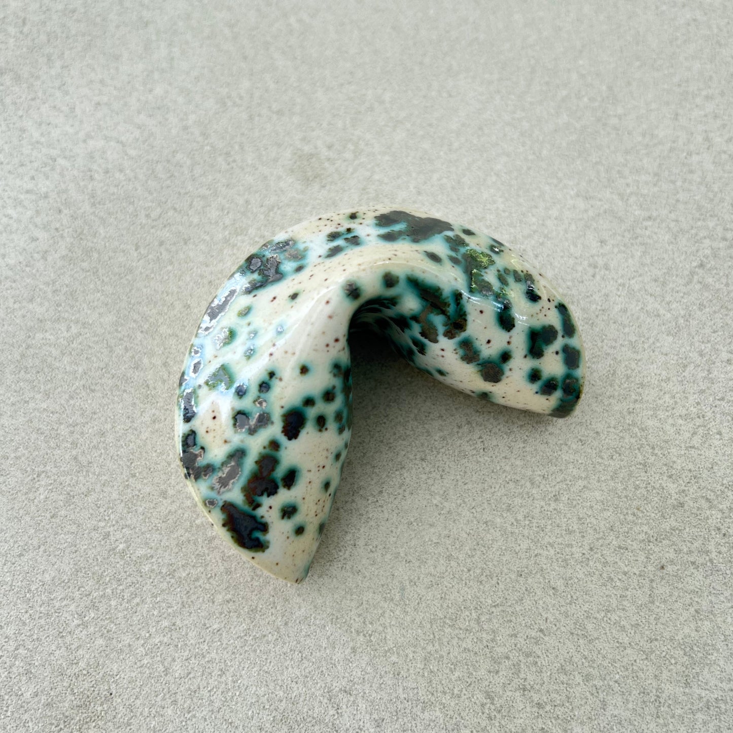 ceramic fortune cookie