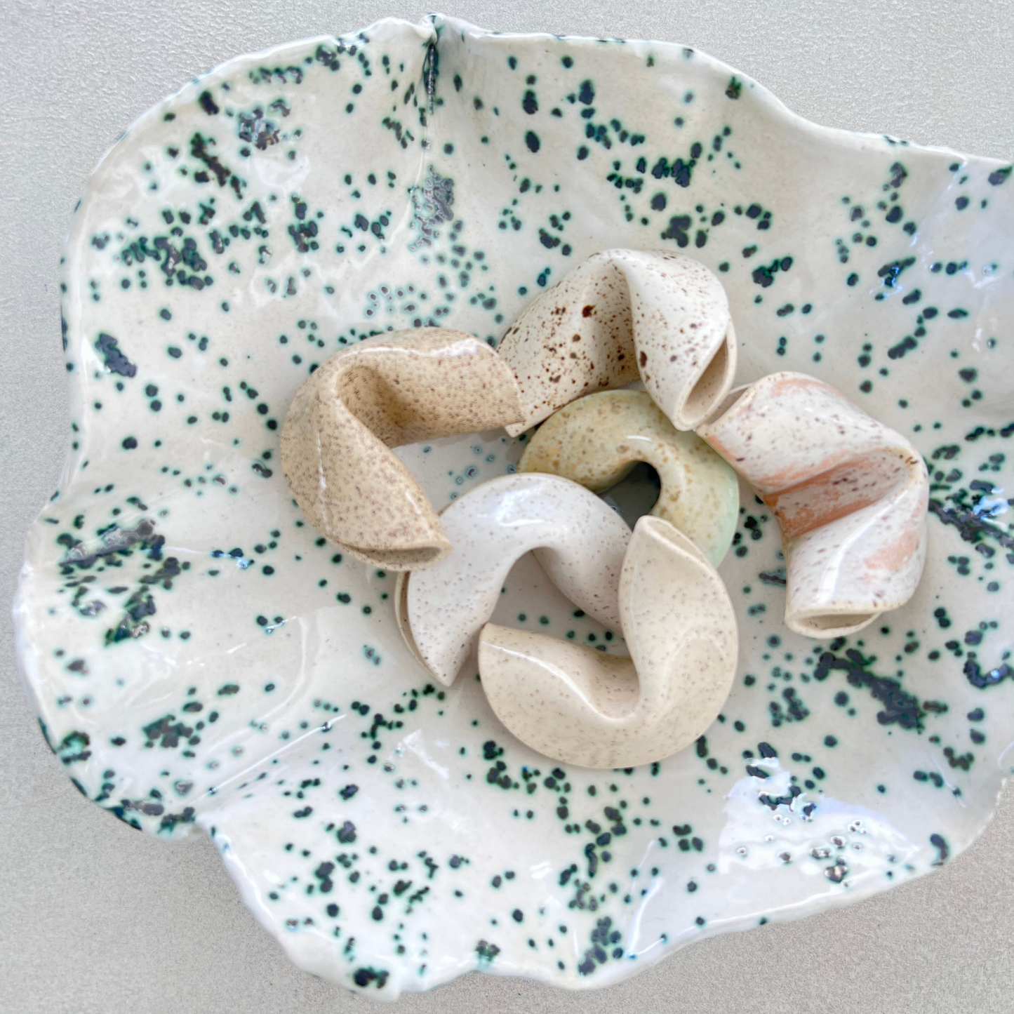 Speckled White Bowl