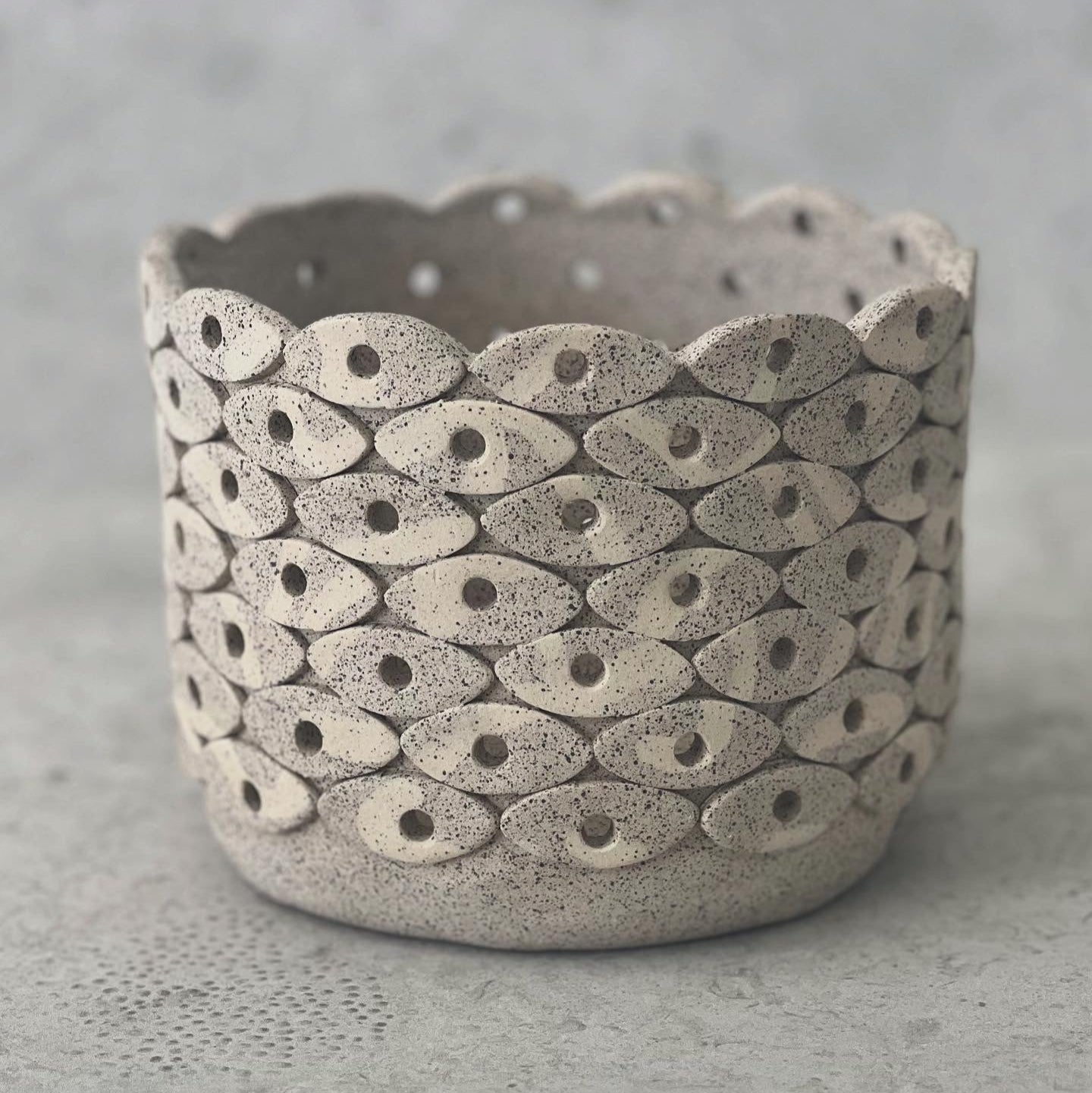 ceramic planter or candle holder