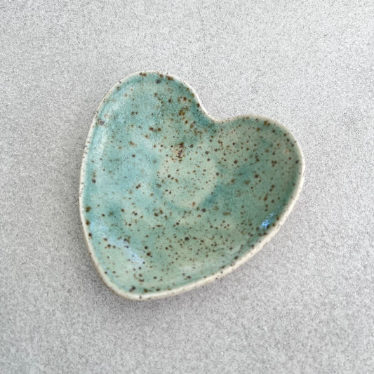 ceramic heart-shaped dish