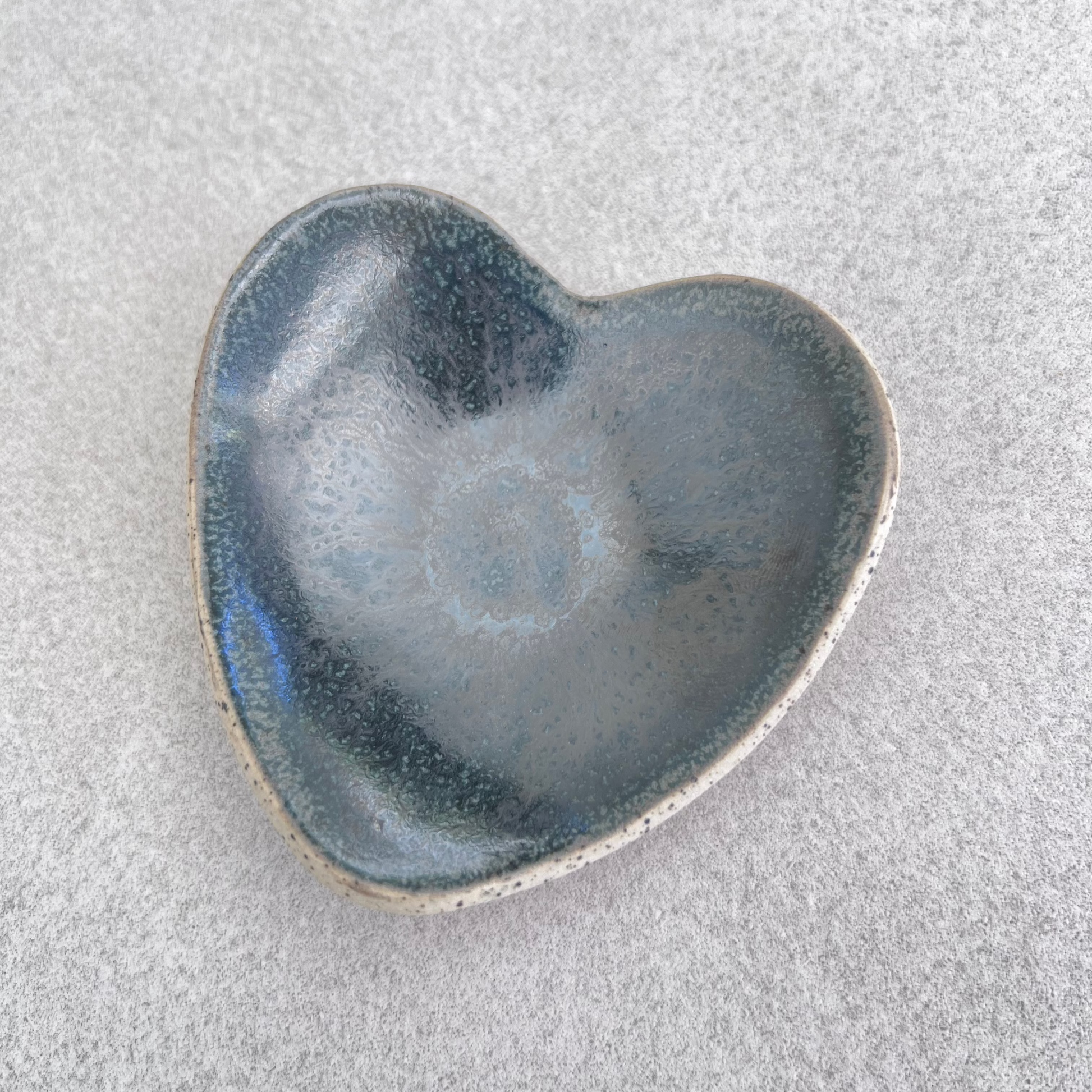 ceramic heart-shaped dish