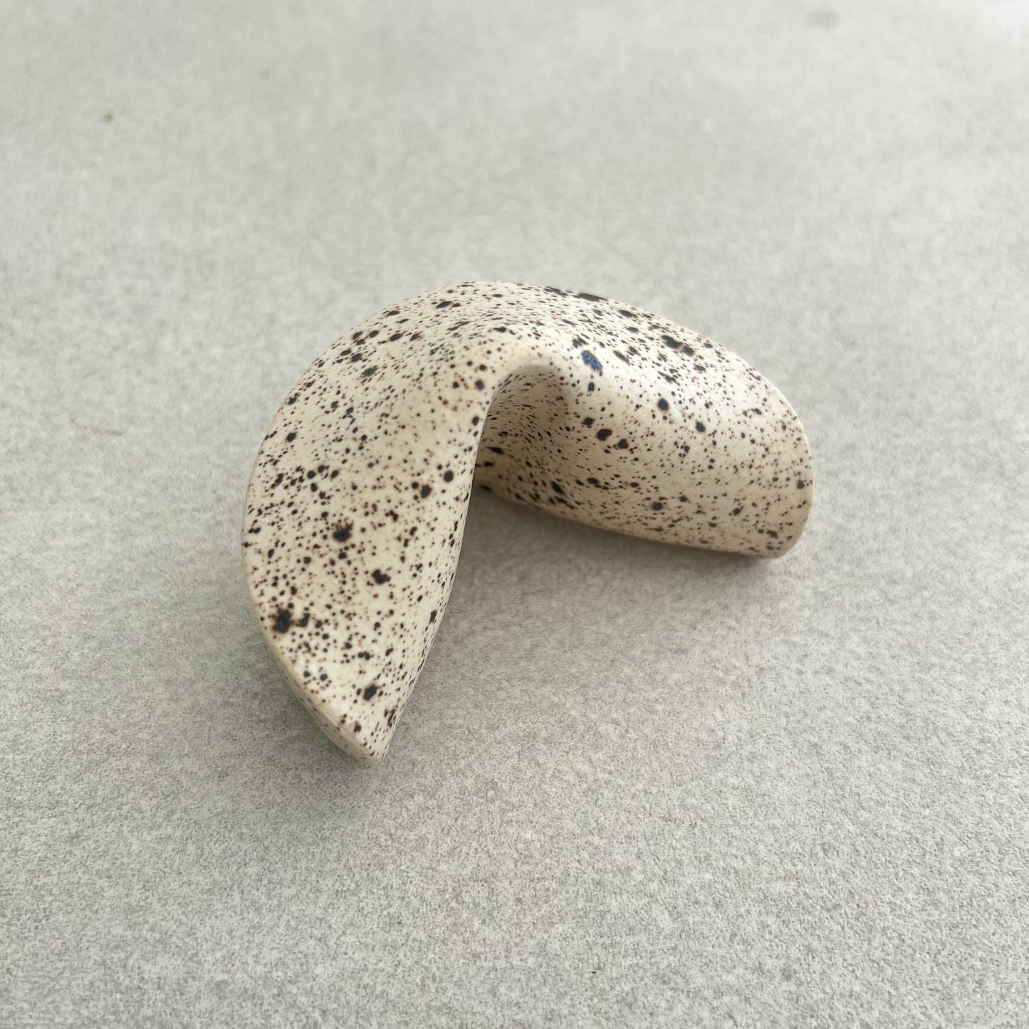ceramic fortune cookie
