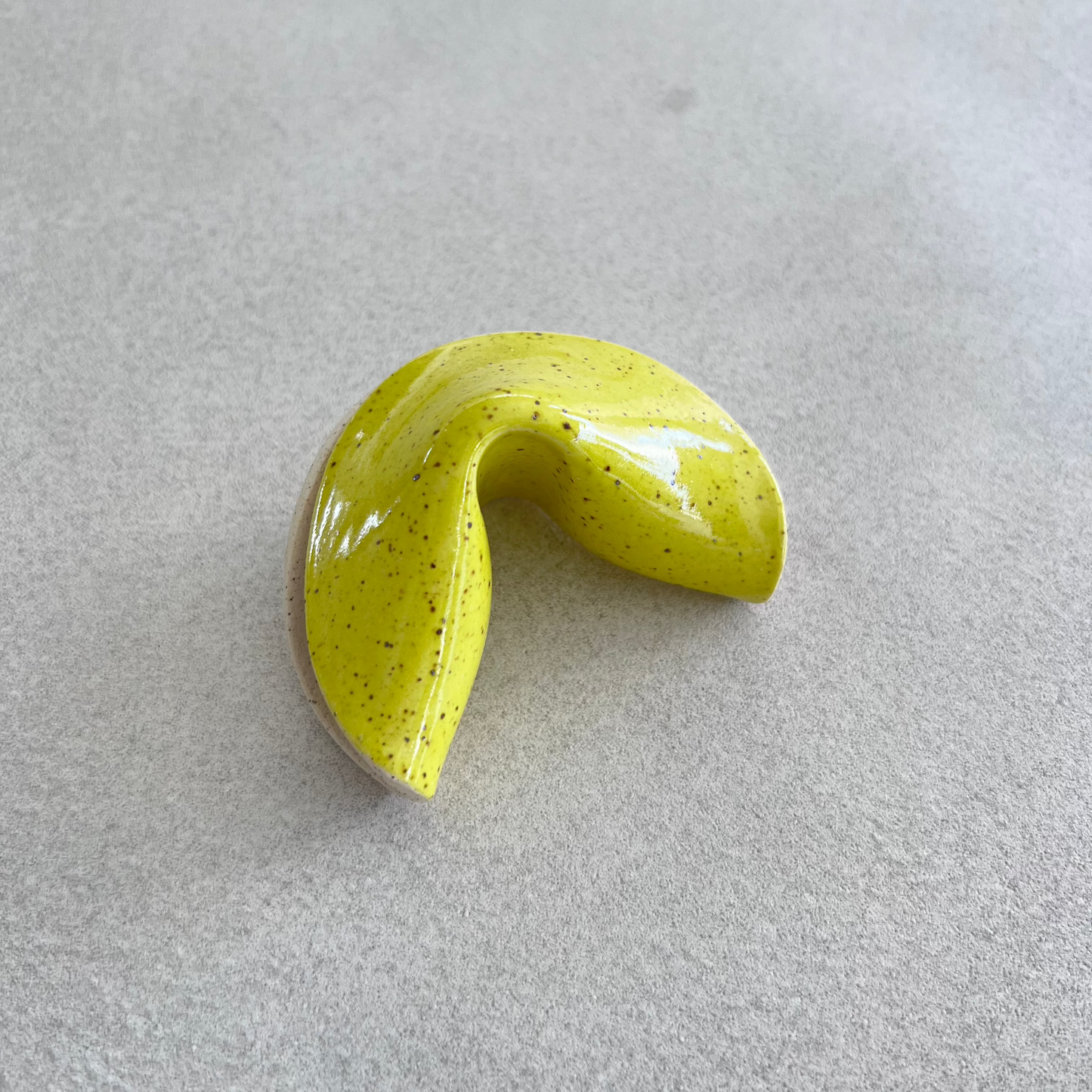 
ceramic fortune cookie

