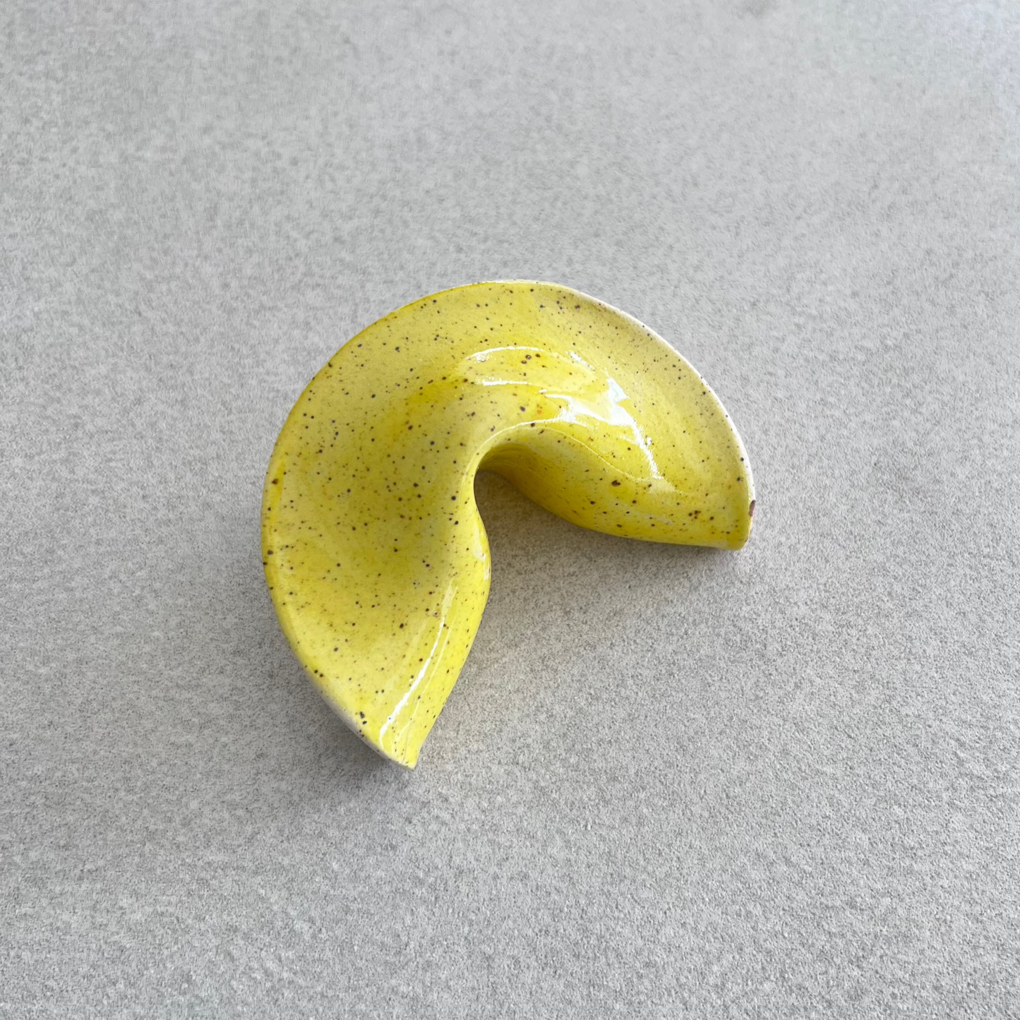 
ceramic fortune cookie
