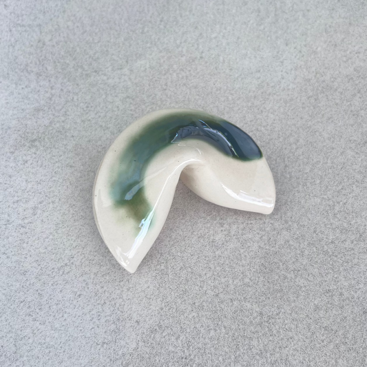 ceramic fortune cookie