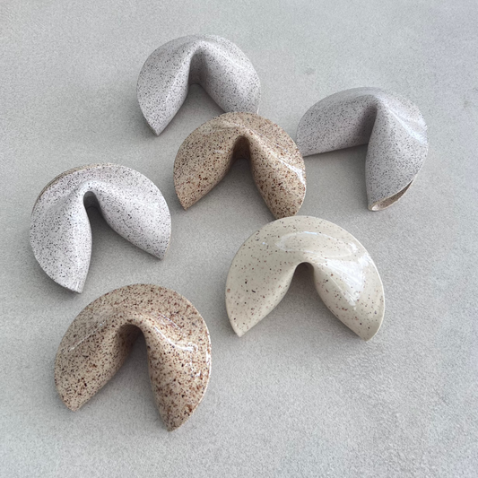 ceramic fortune cookie