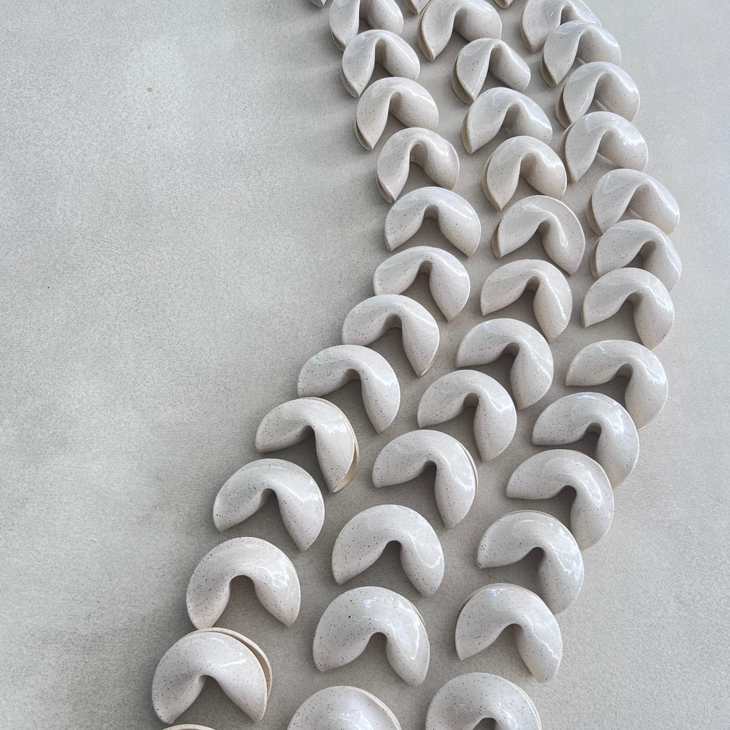 collection of ceramic fortune cookies
