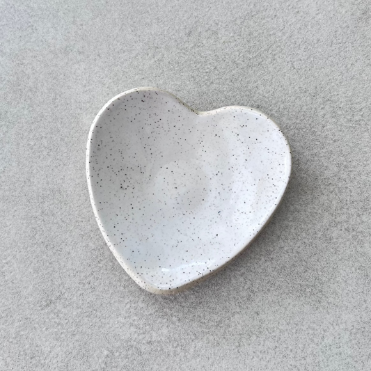 ceramic heart-shaped dish
