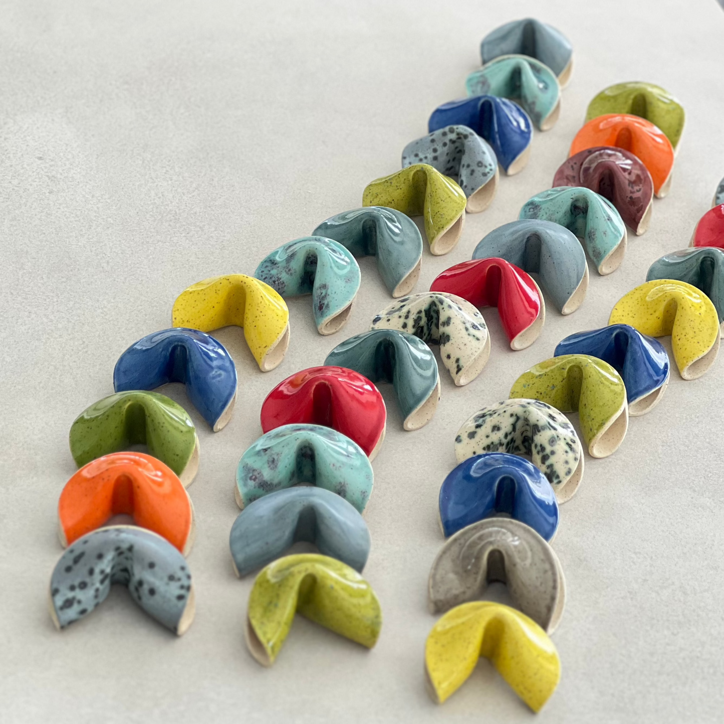 ceramic fortune cookie