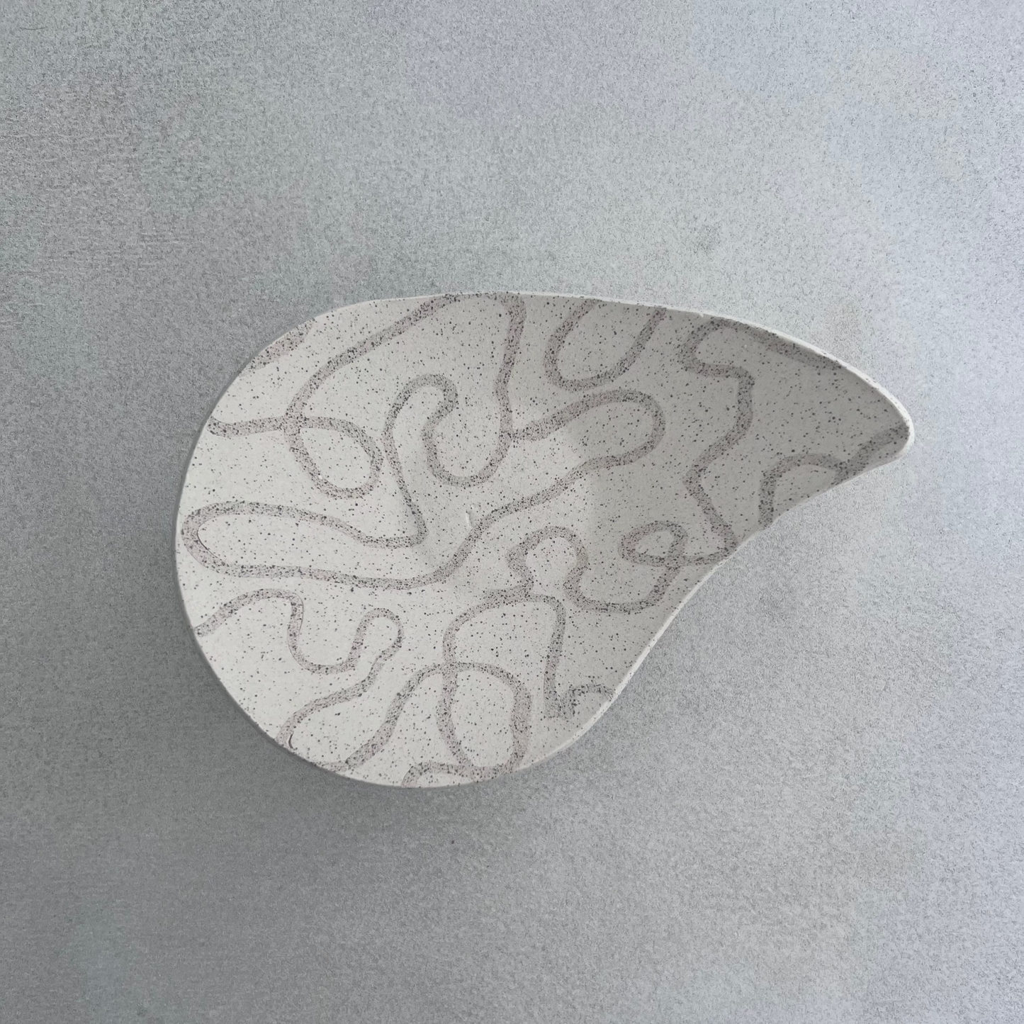cream pedestal bowl