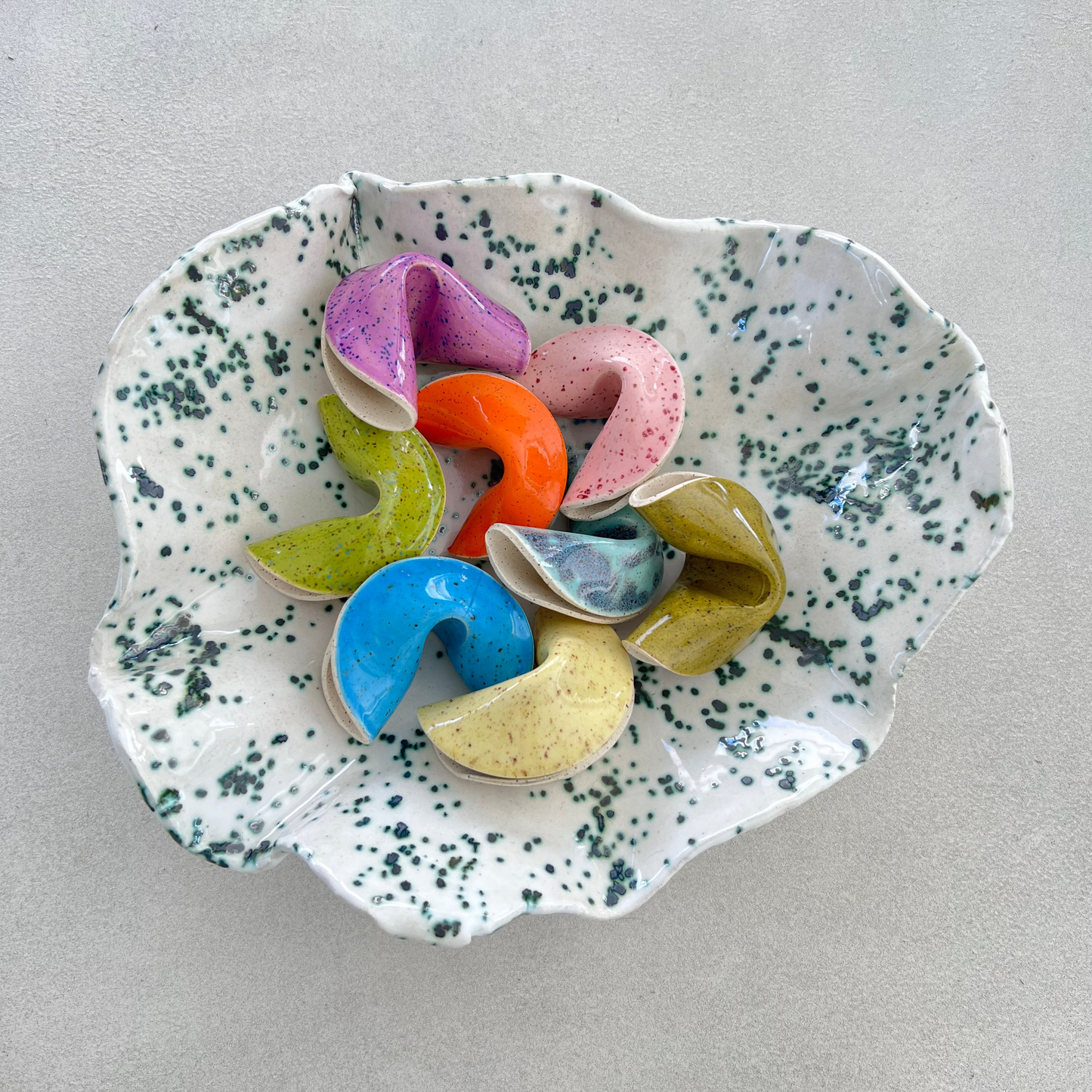 Speckled White Bowl