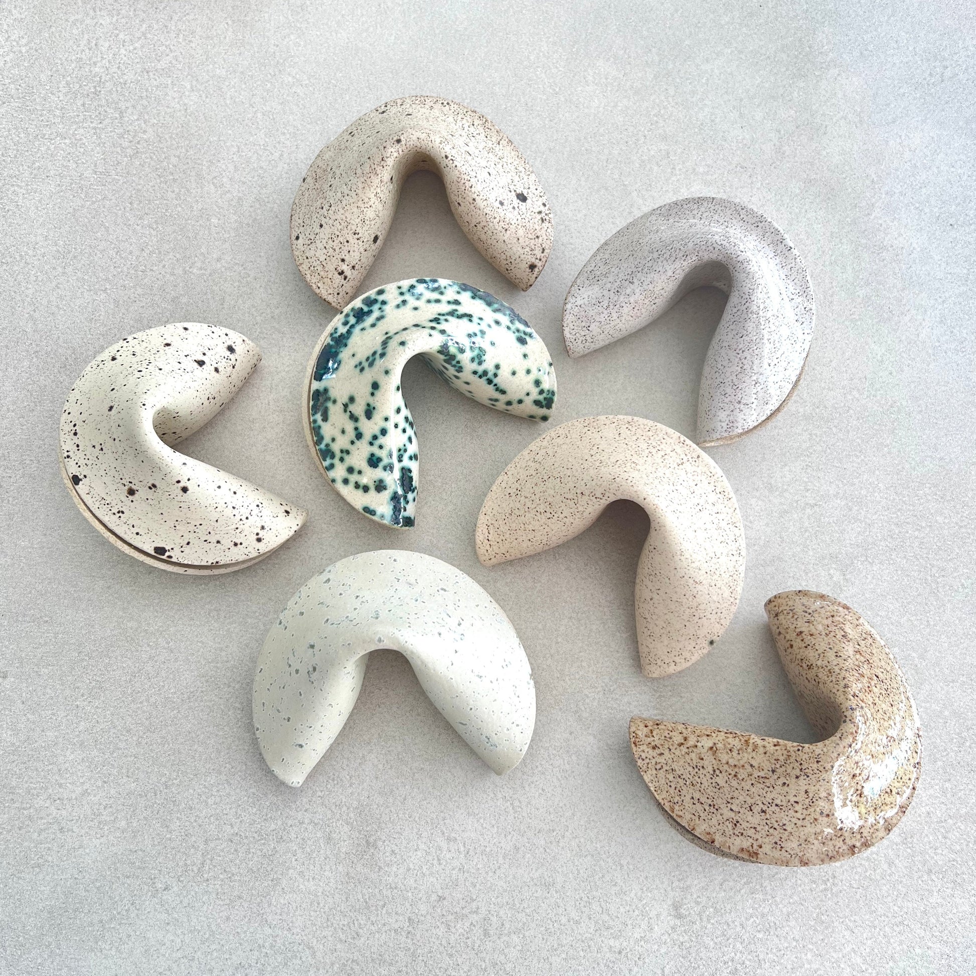 fortune cookies in neutral colors